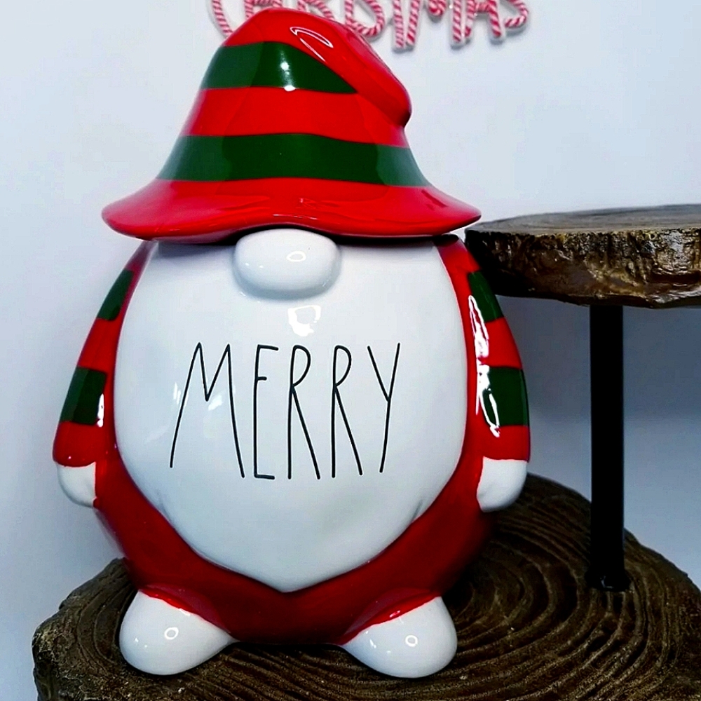 Rae Dunn Christmas Gnome Canister